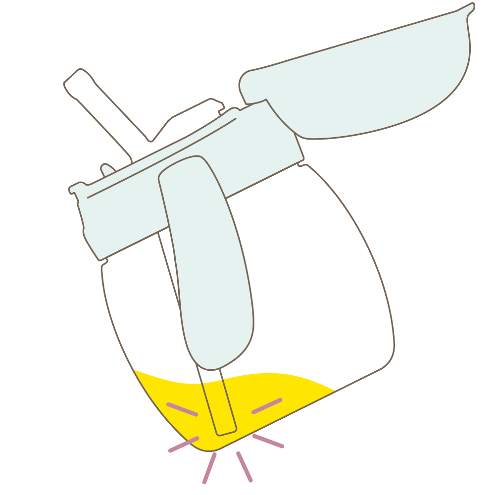 手前にくるストロー
