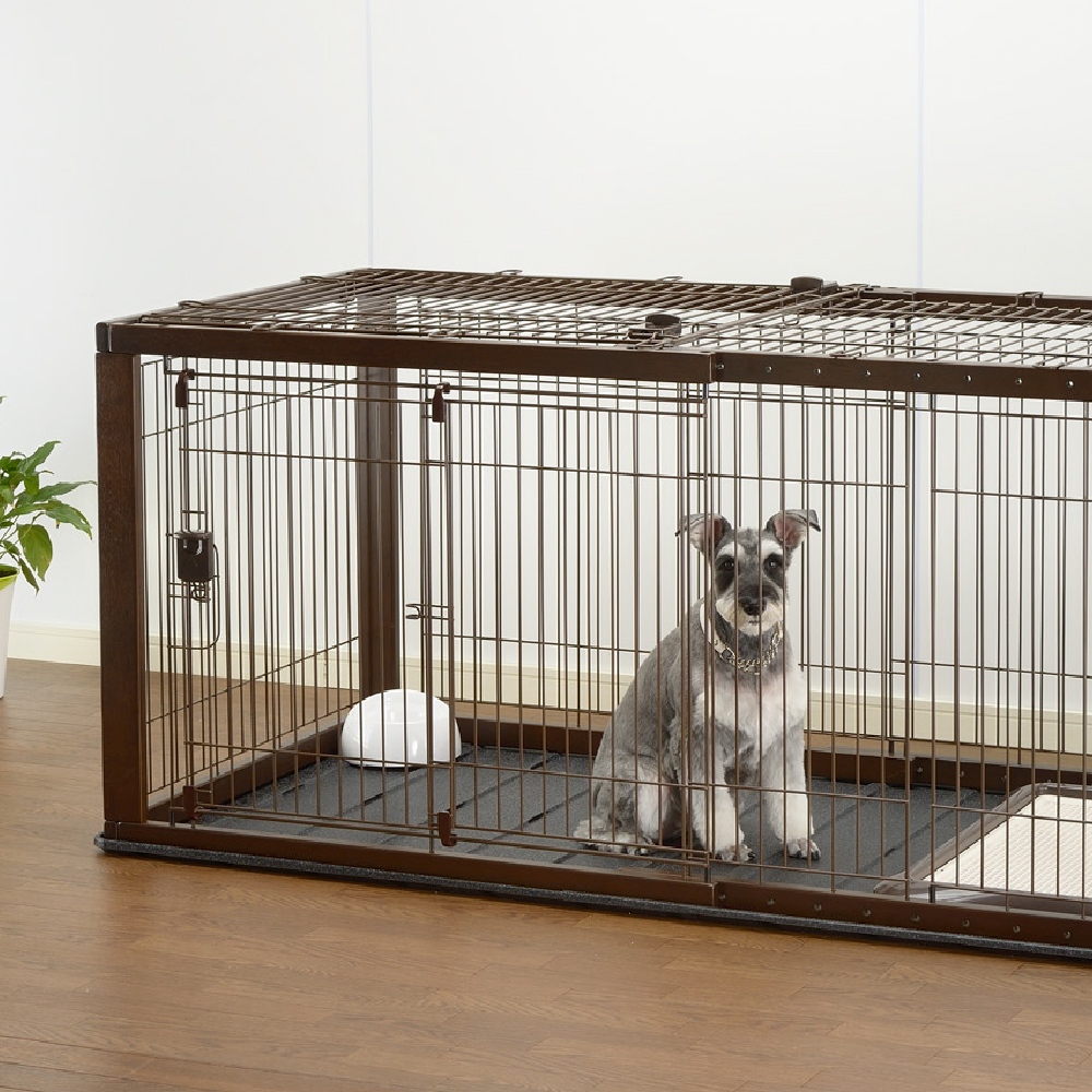 リッチェル木製スライドペットサークル屋根 - 犬用品