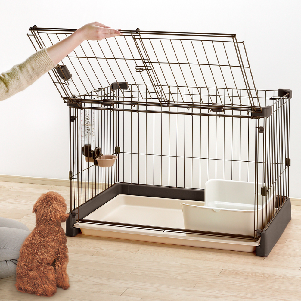 犬用 木製ゲージ 60×90×60 トイレトレー付きペット - 犬用品