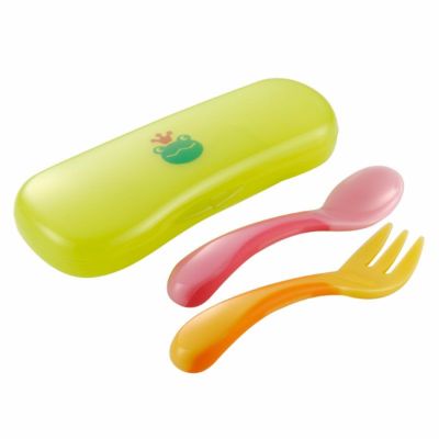 おでかけランチくん にぎにぎスプーン・フォーク(ケース付)